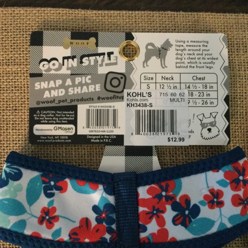 NWT SET - SMALL DOG COLLAR & HARNESS 🦴